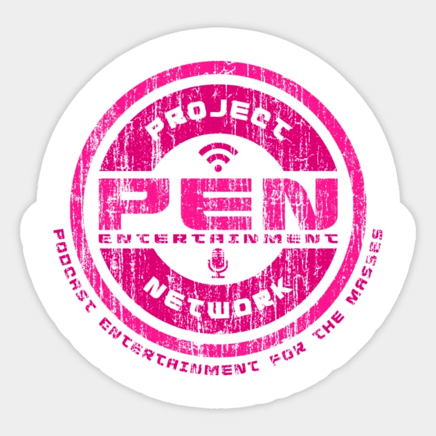 project Entertainment Network - Pink Sticker by Project Entertainment Network